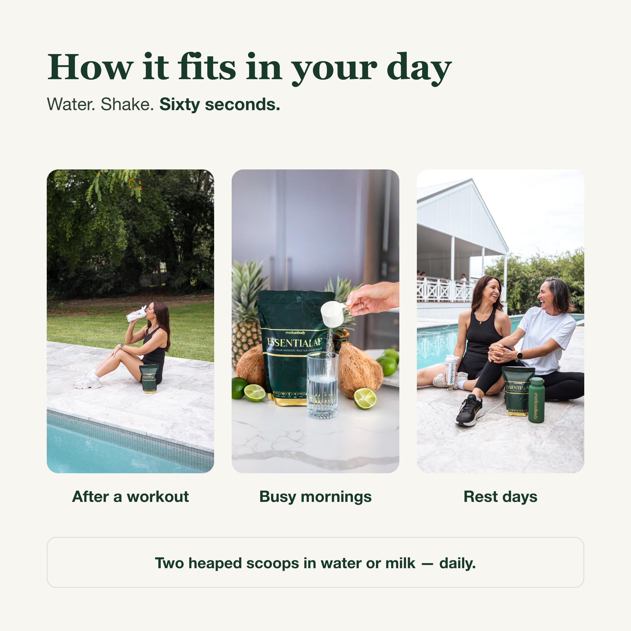 How EssentialAF fits into your day