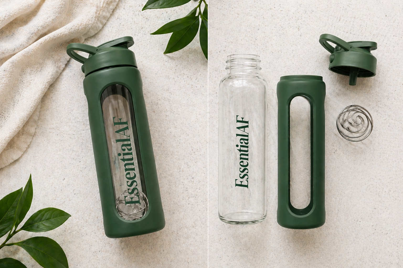 Glass Shaker Bottle